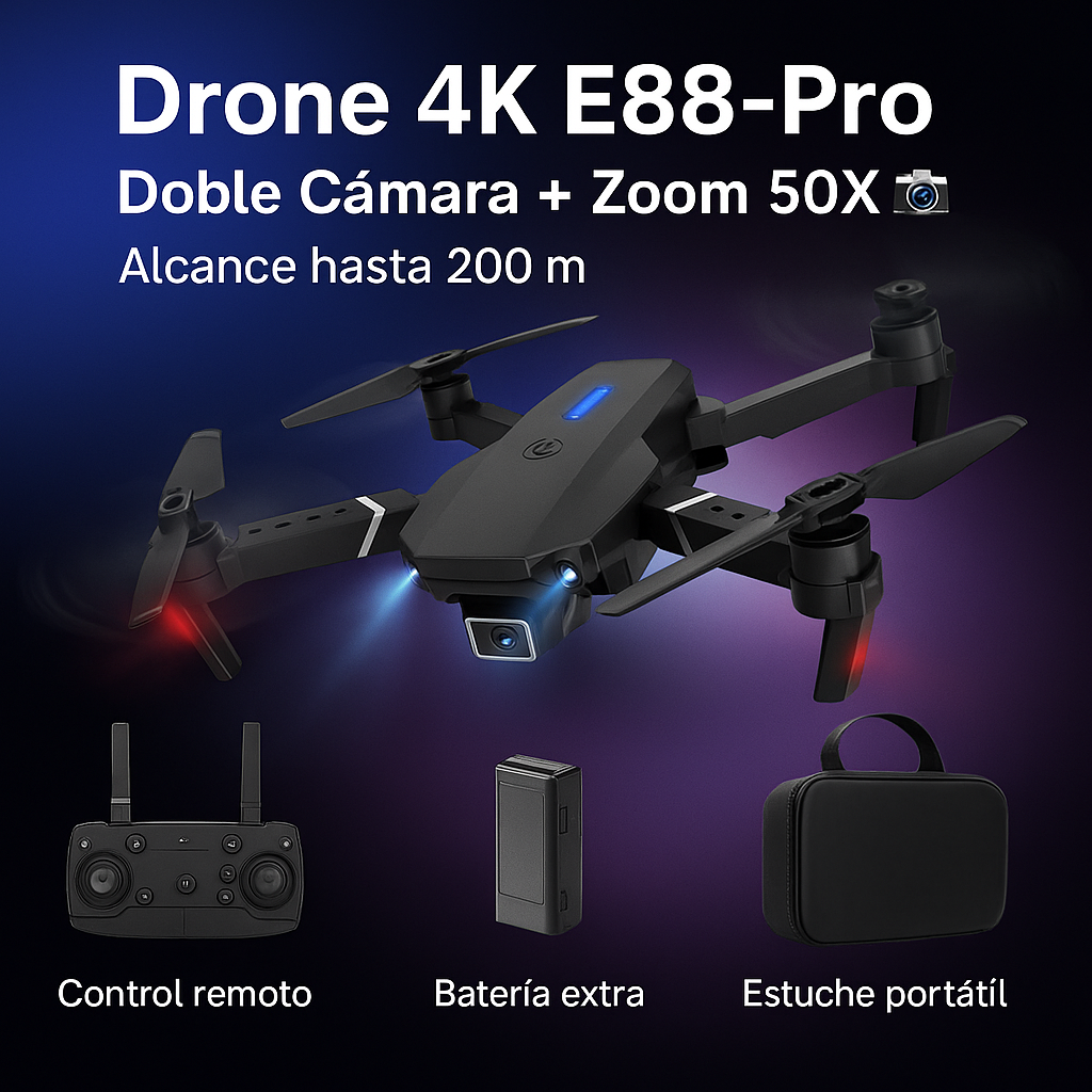 Drone con Cámara 4K E88-Pro